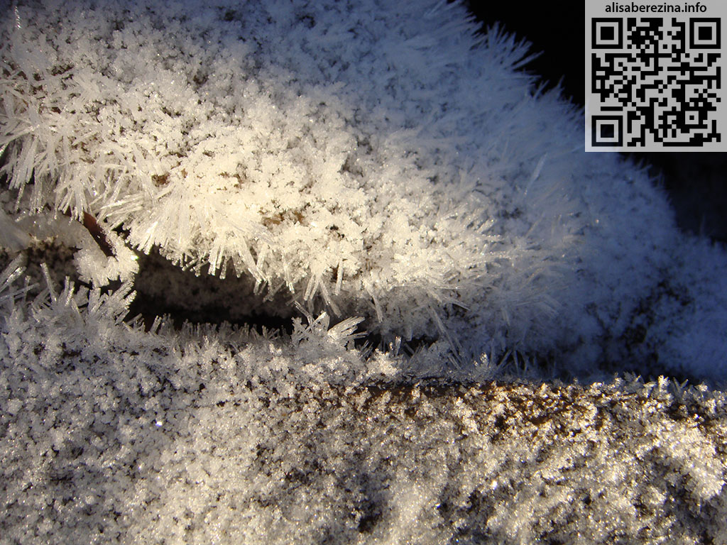 Узоры из инея на мосту Надежды 18.11.2023 Frost patterns on the Bridge of Hope